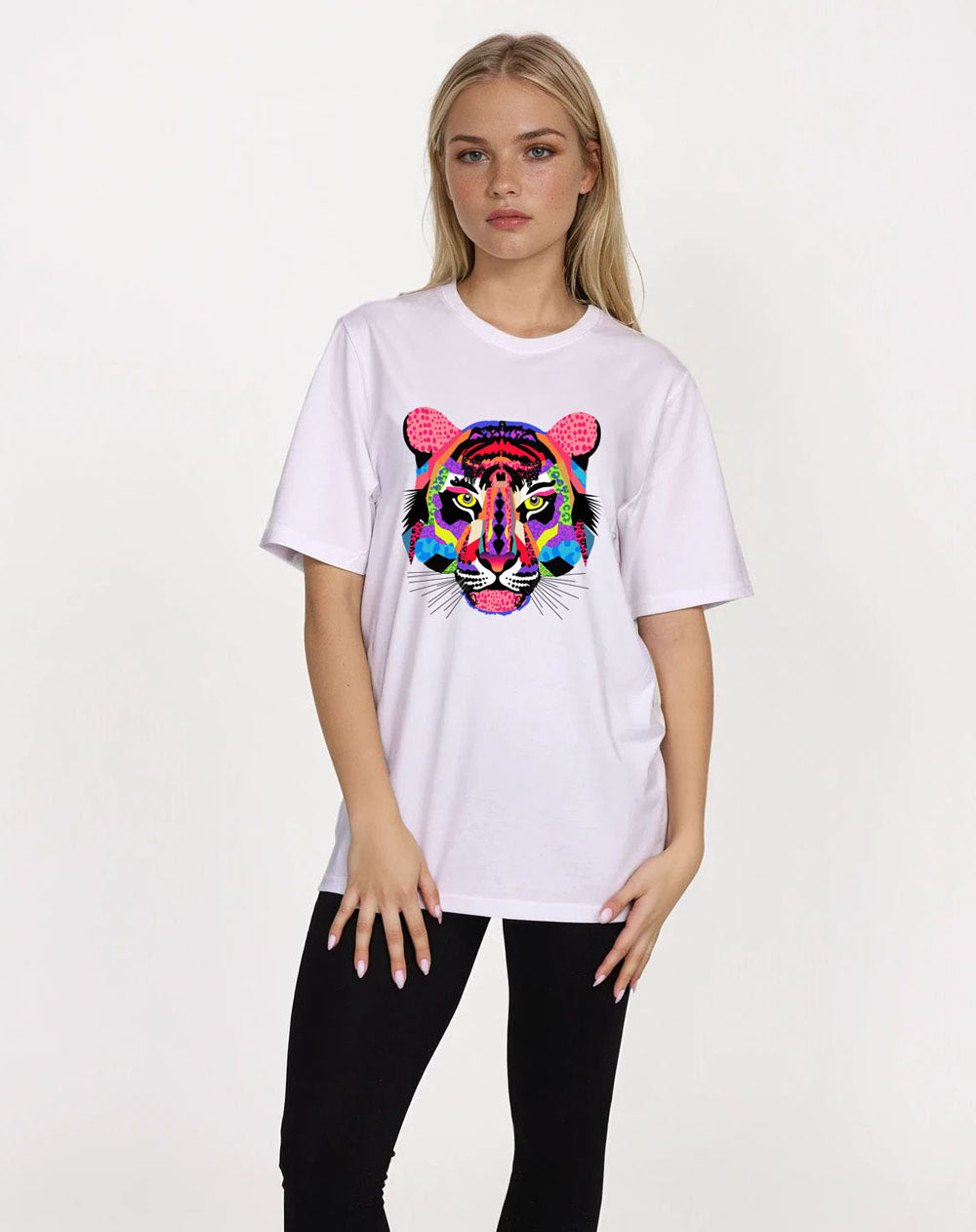 Mosaic Leopard Tiger Tee