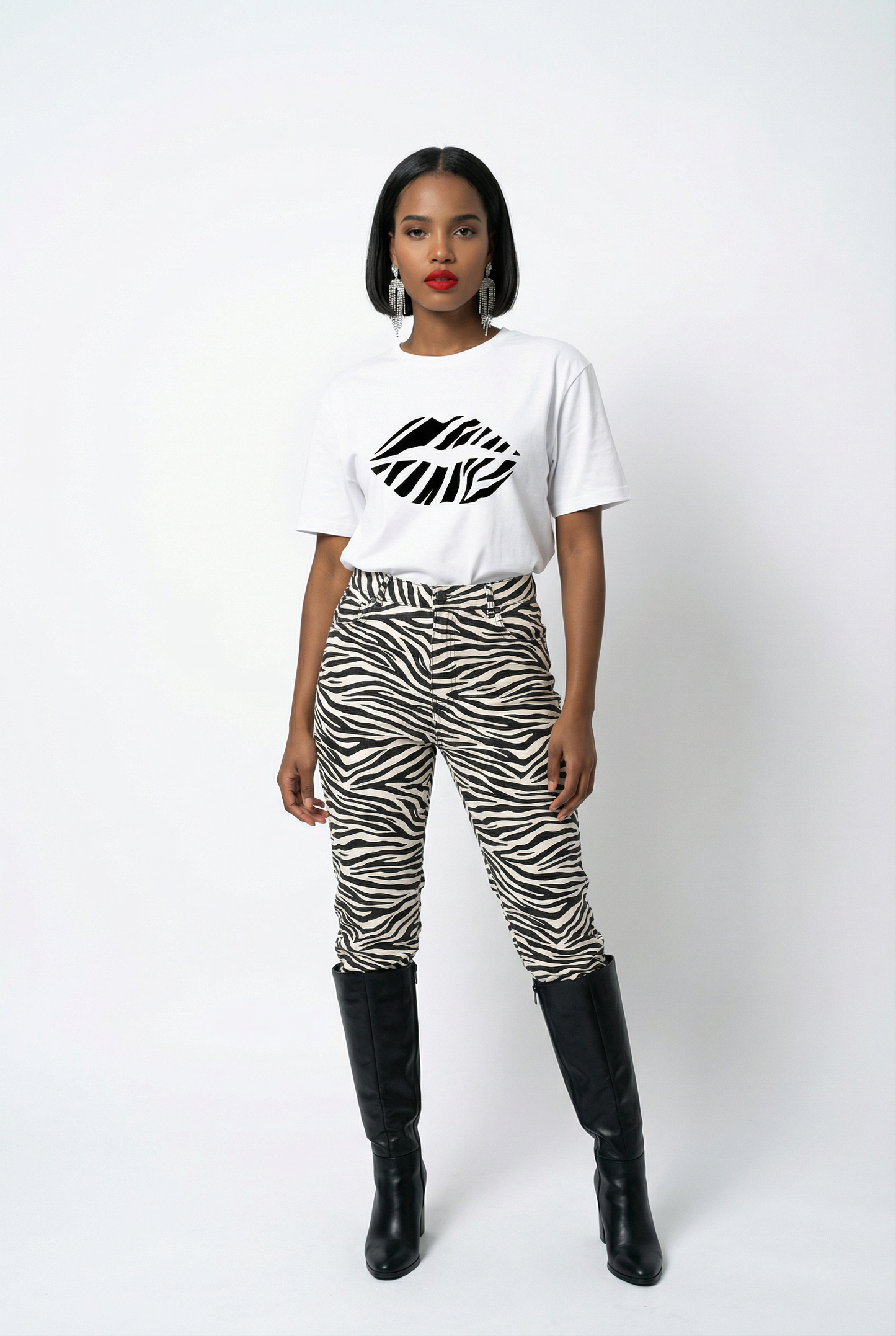 Zebra Lip Graphic Tshirt