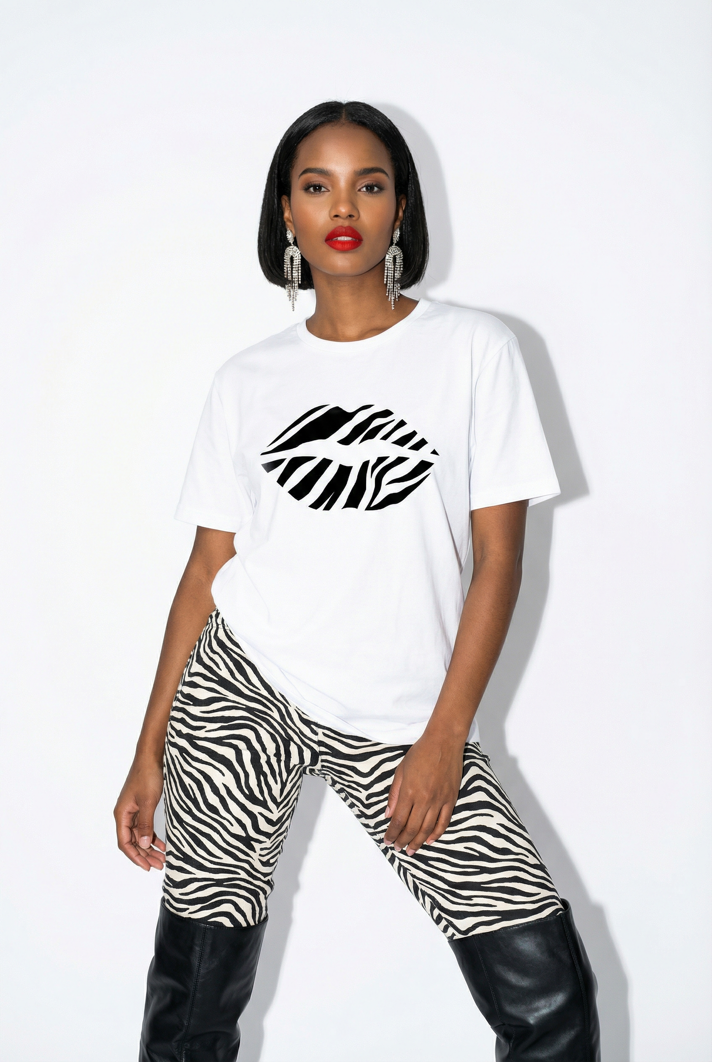 Zebra Lip Graphic Tshirt