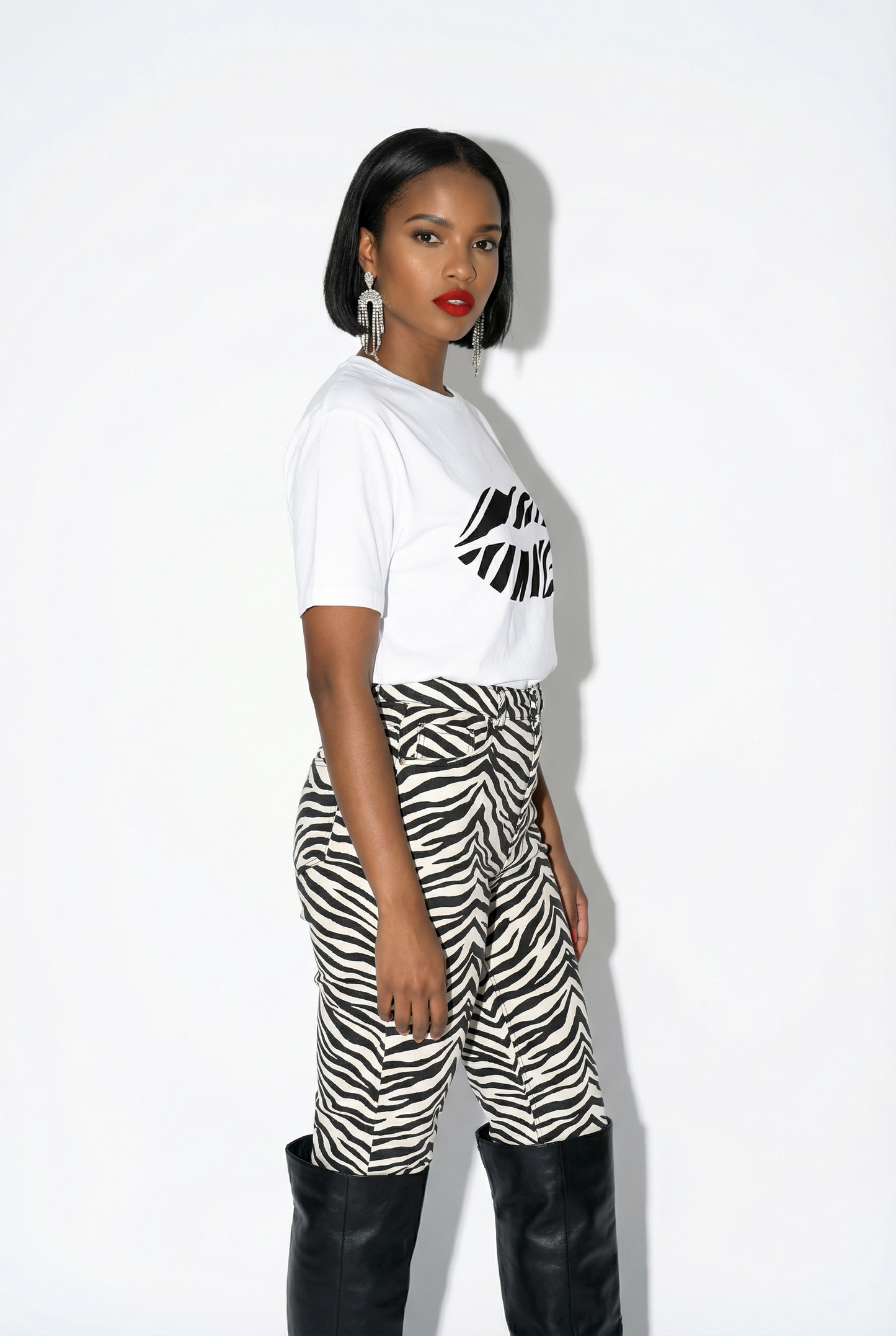 Zebra Lip Graphic Tshirt