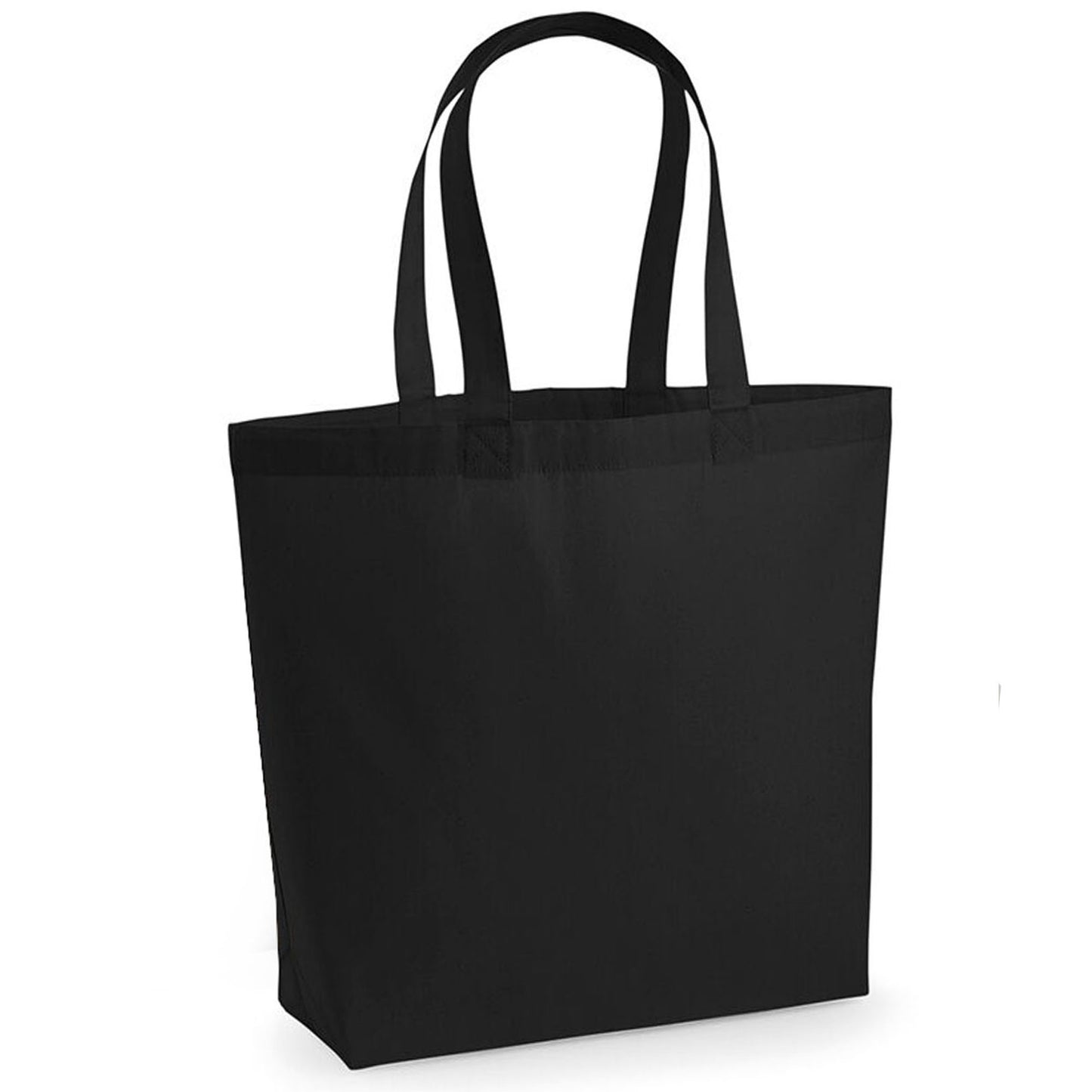 Personalised Monogram Initial Silver Print Tote In Black