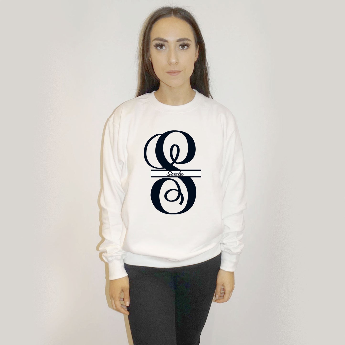 Personalised Monogram Jumper In White