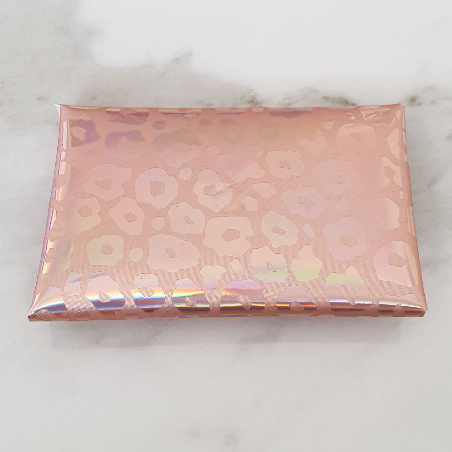 Iridescent Leopard Curved Envelope Card Holder