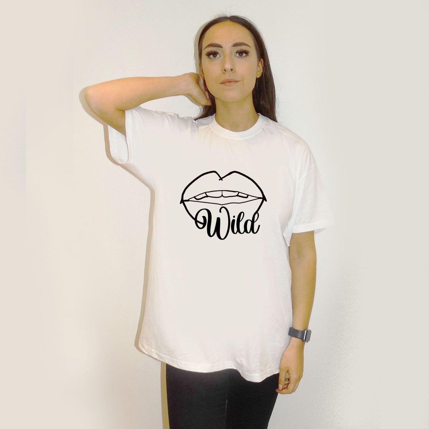 Wild Lip Tshirt In White