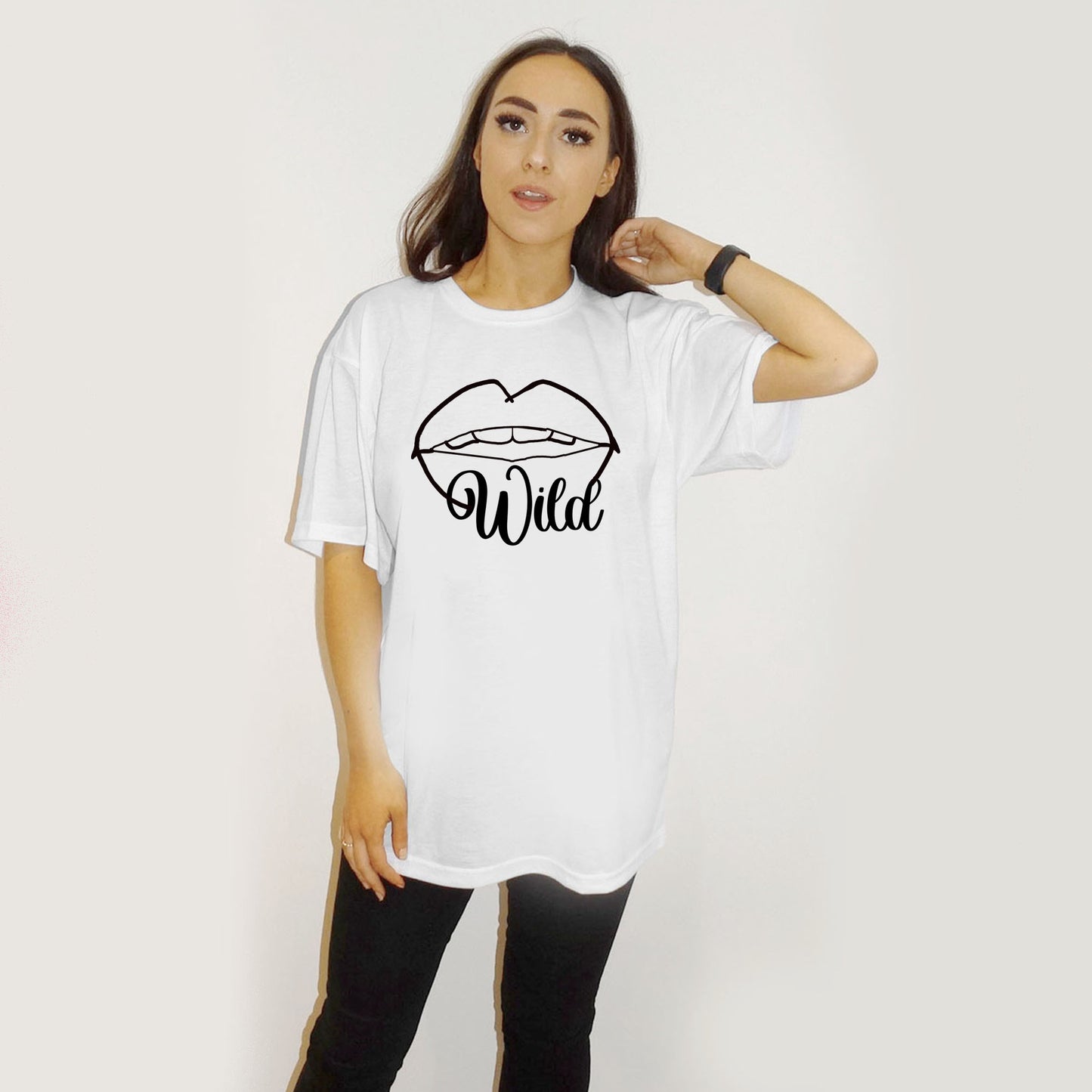 Wild Lip Tshirt In White