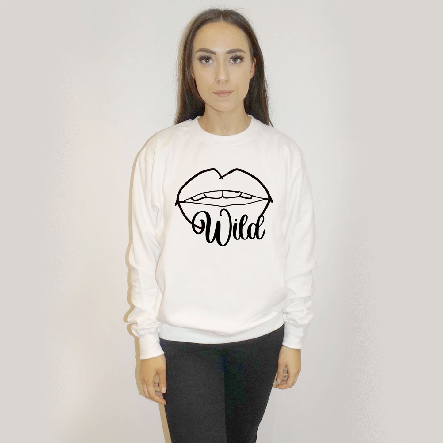 Wild Lip Jumper In White