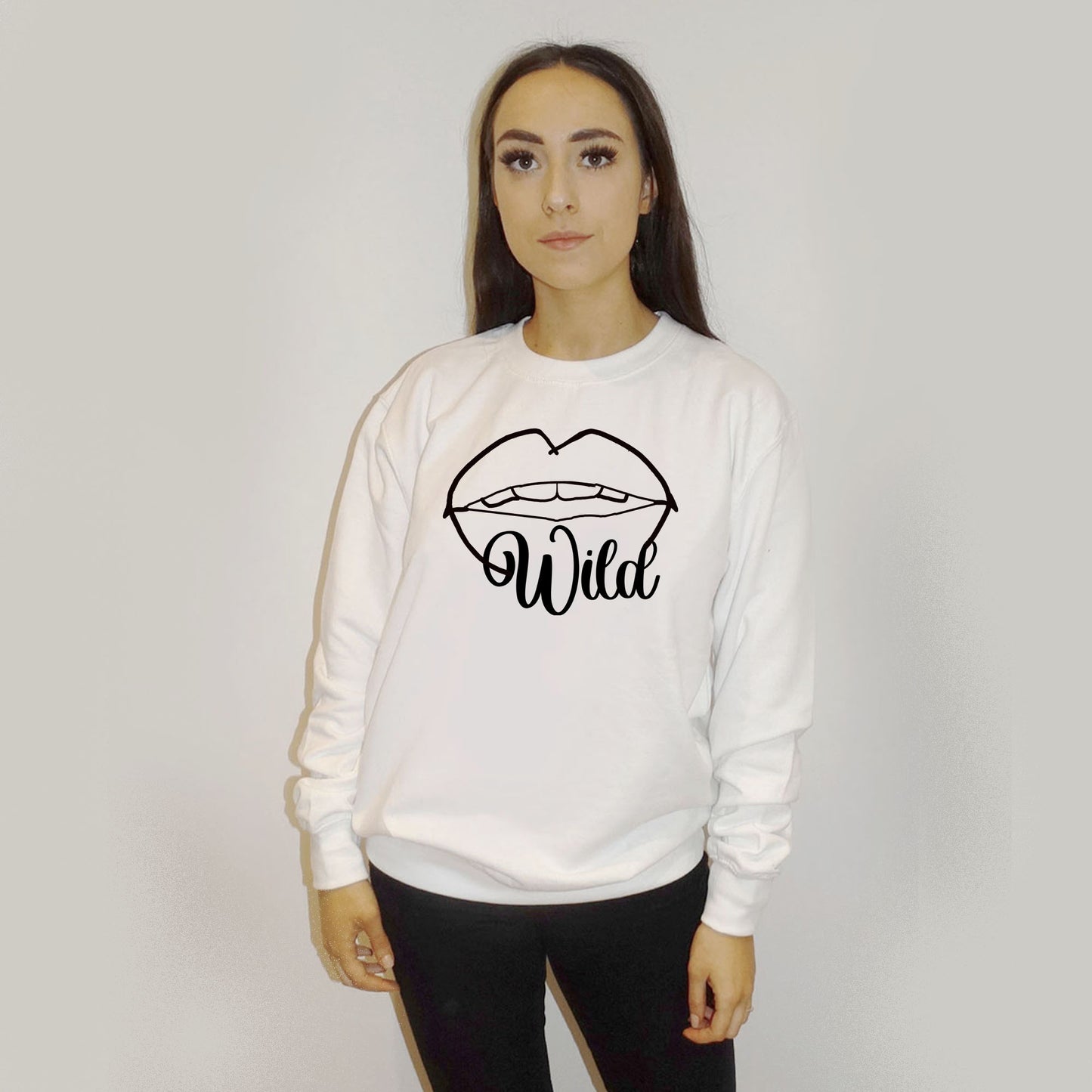 Wild Lip Jumper In White