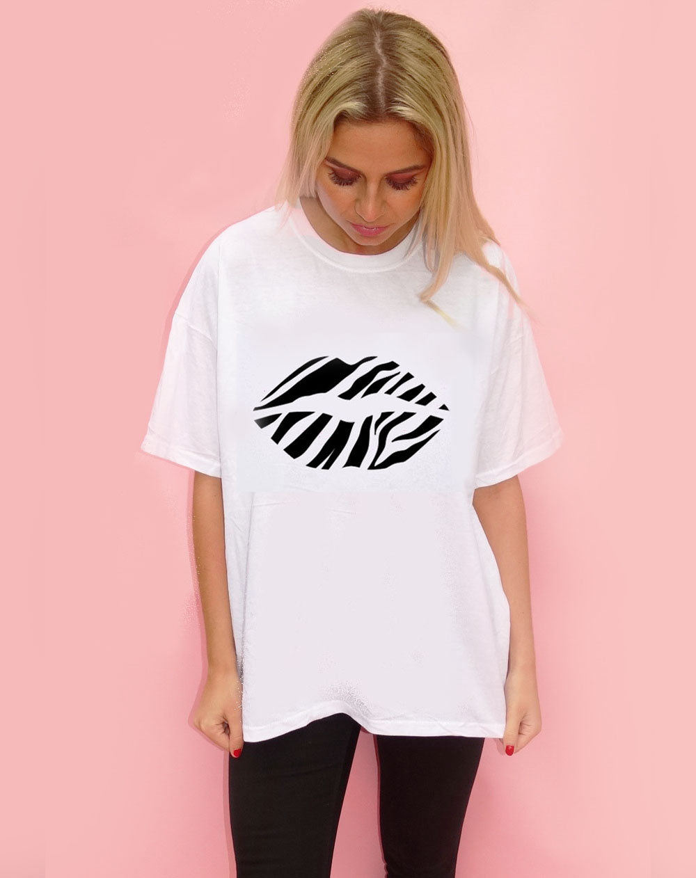 Zebra Lip Graphic Tshirt