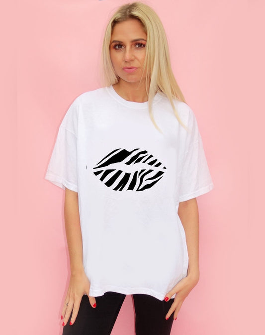 Zebra Lip Graphic Tshirt